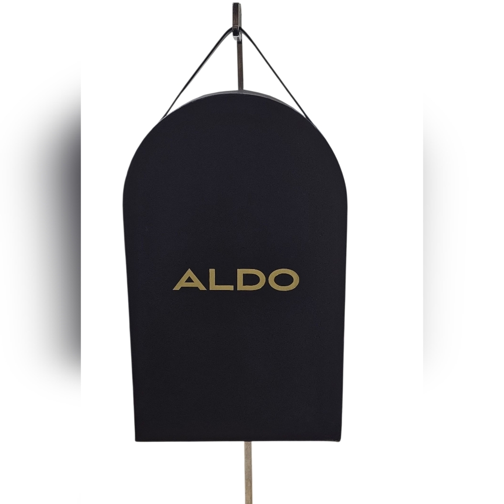 ALDO Jerilini Black Quilted Crossbody Bag with Gold Accents & Puff Charm - Picture 2 of 7